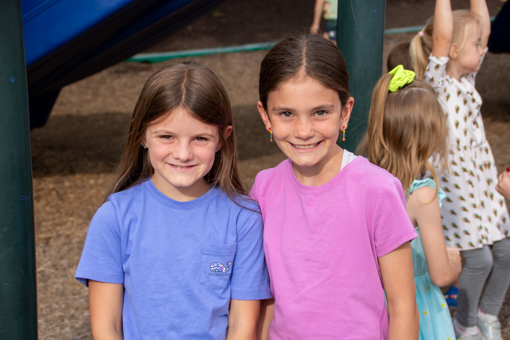 two jefferson students pose for photo
