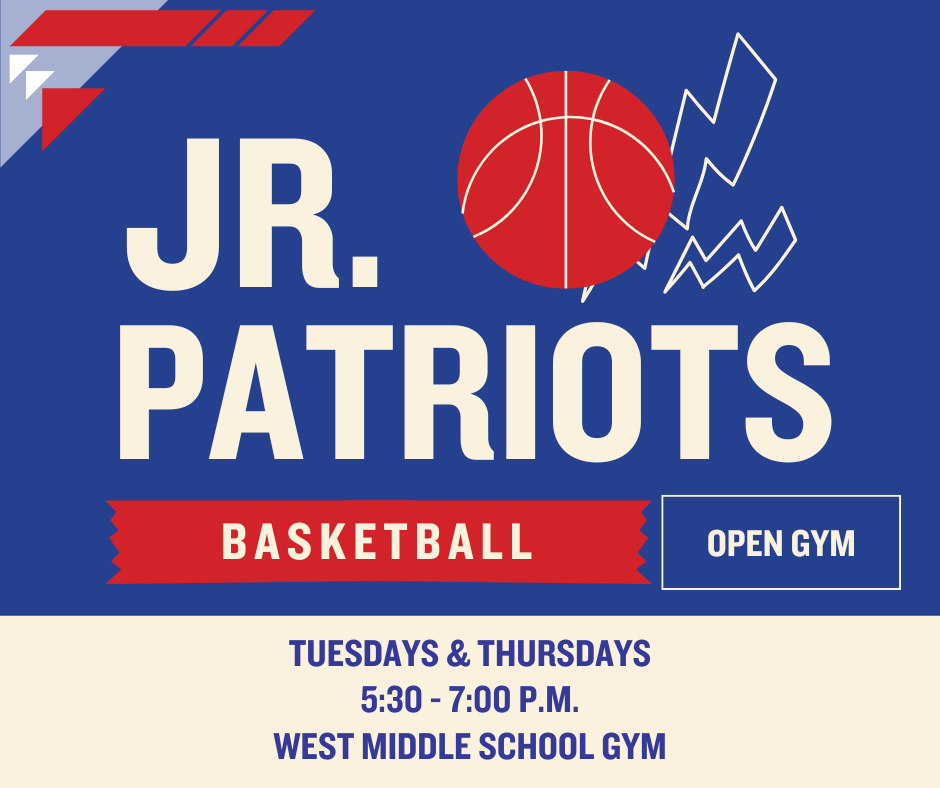 jr patriots open gym updated information