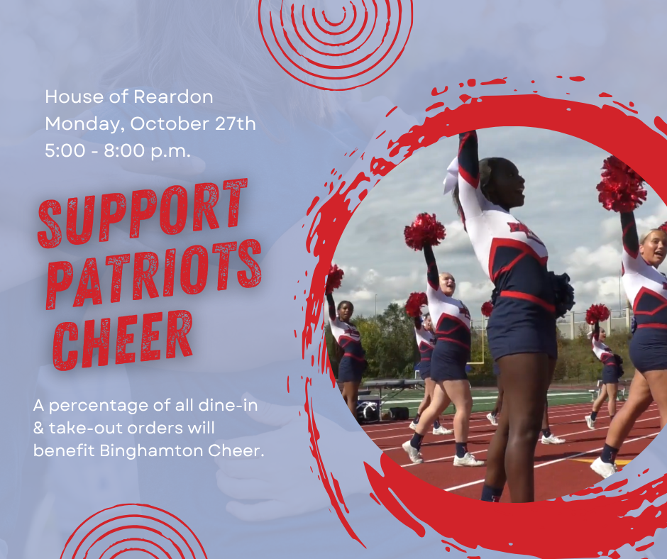 house of reardon fundraiser to support binghamton cheer