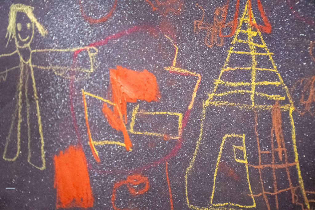 student cave painting artwork