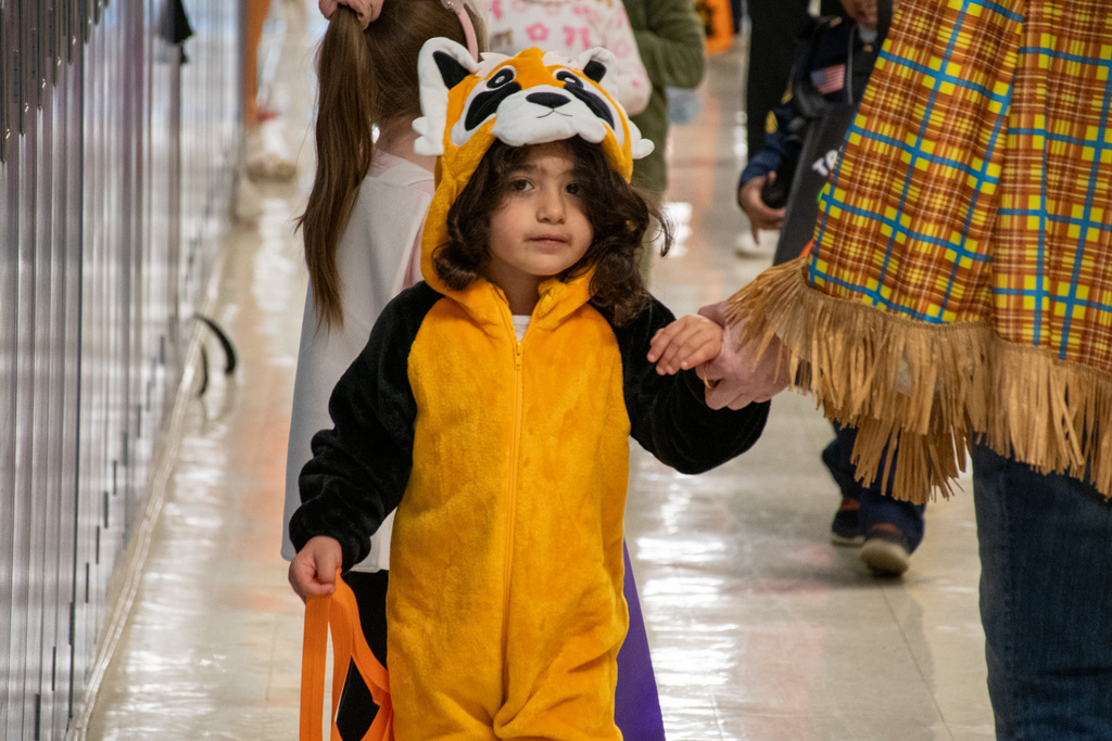 student dressed up as a fox
