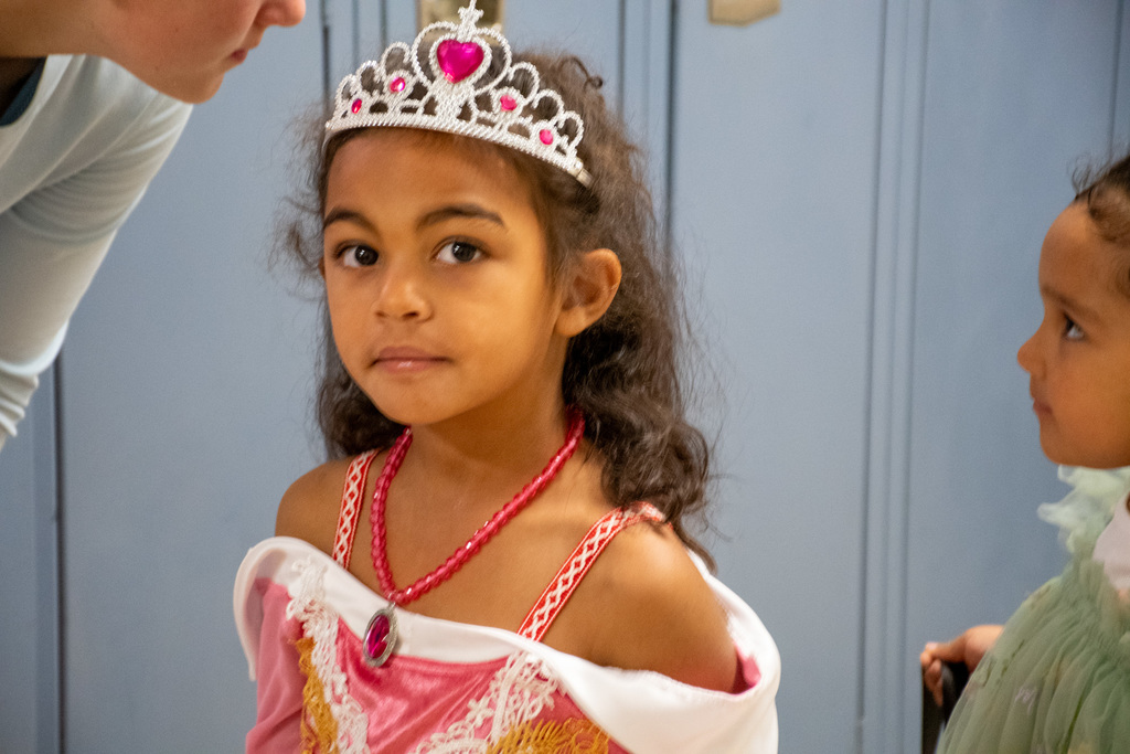 student dressed up as a princess