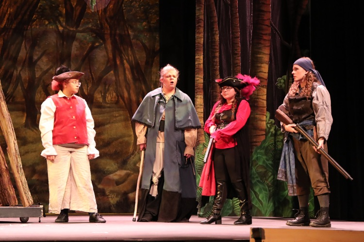 students perform treasure island