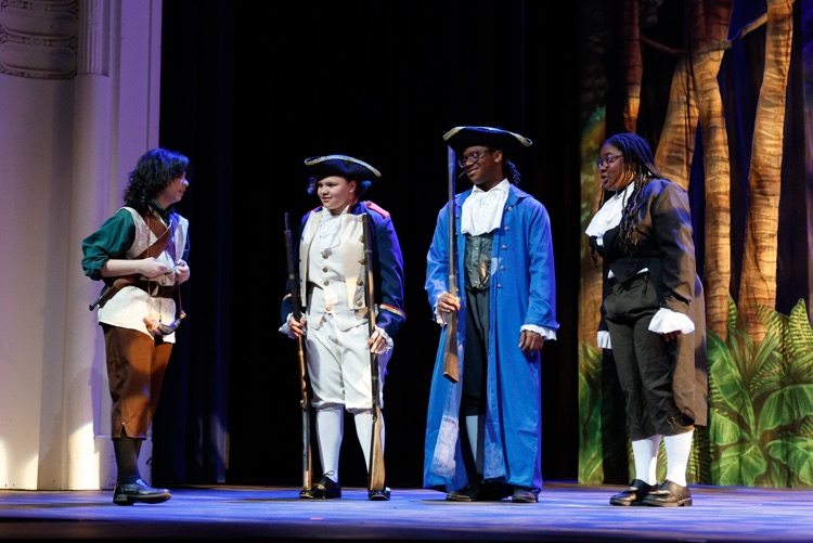 students perform treasure island 