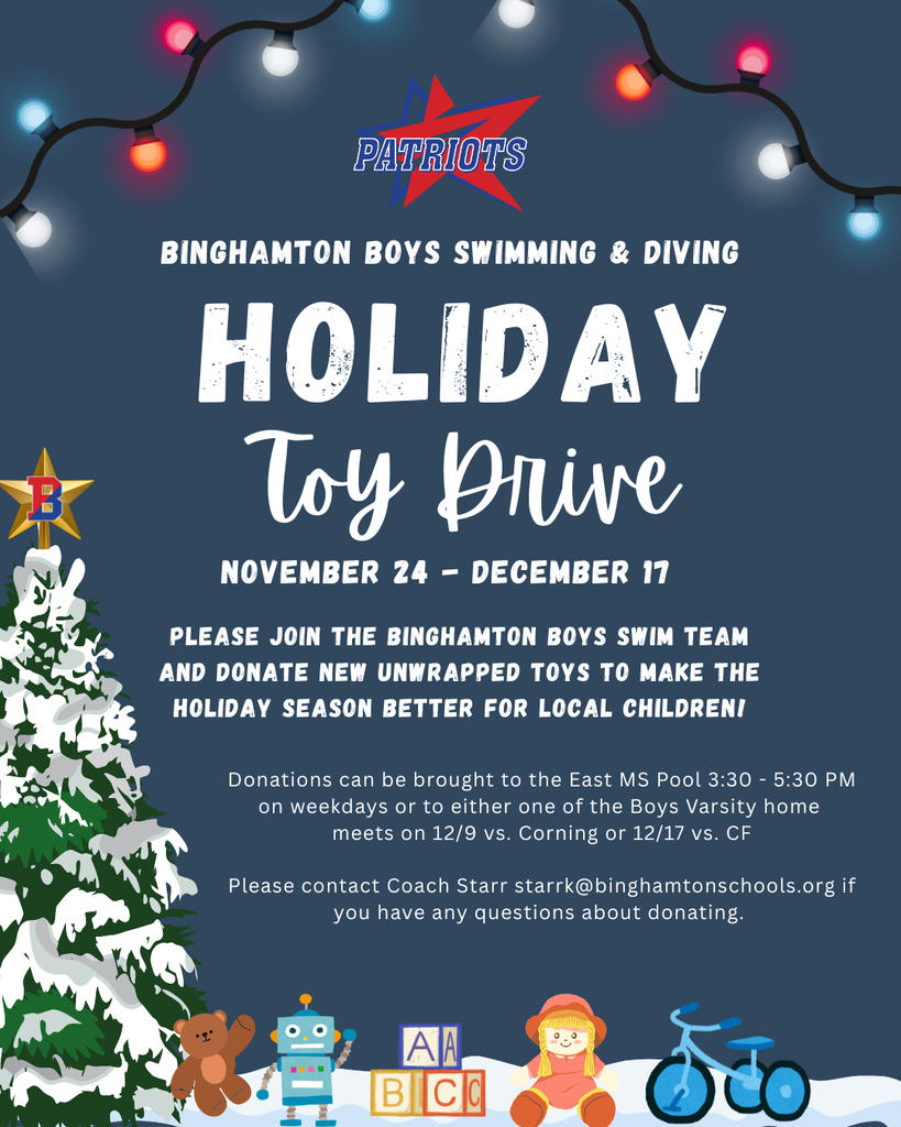 boys swim holiday toy drive flyer