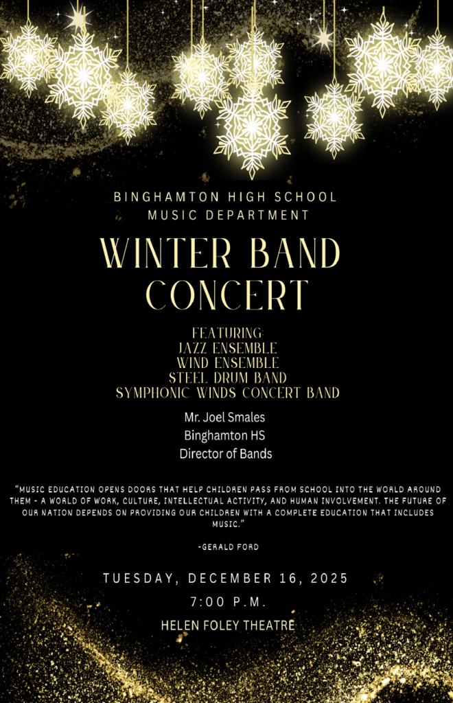bhs band winter concert poster