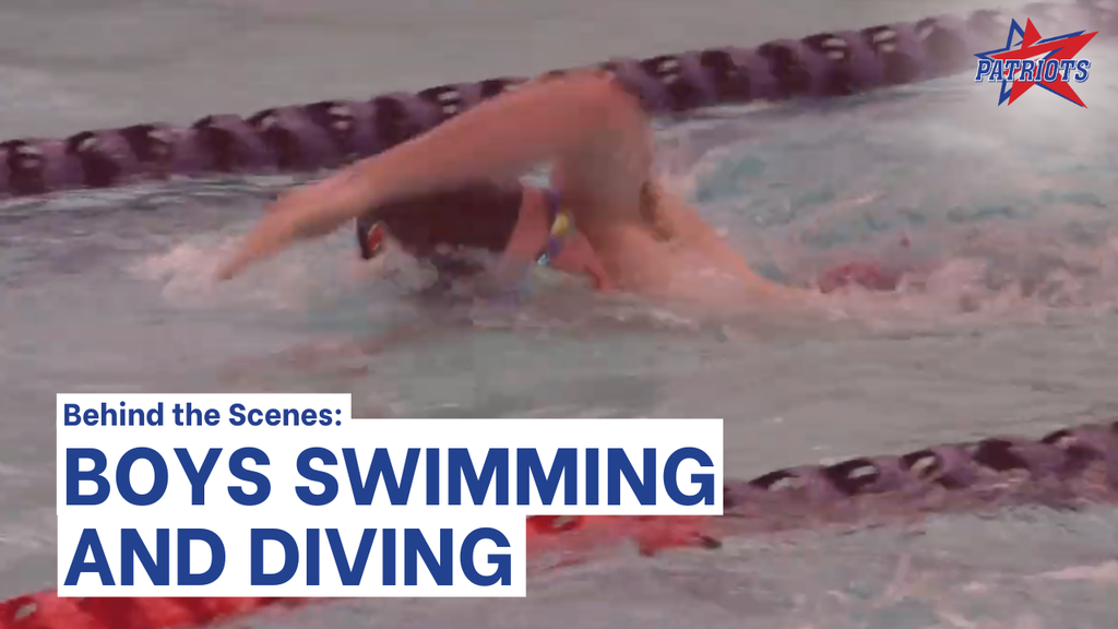 showcase sports graphic behind the scenes boys swim