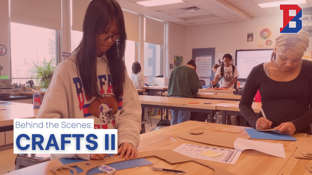 showcase arts graphic behind the scenes with Crafts II class