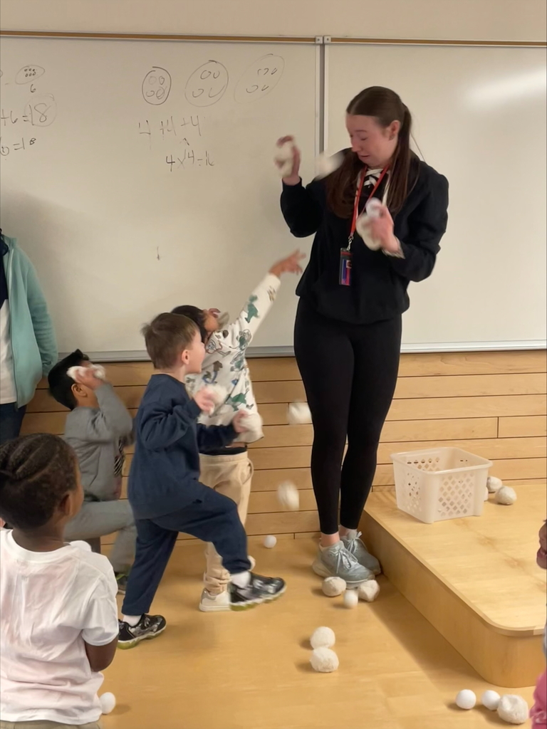 franklin students throw indoor snowballs at teacher
