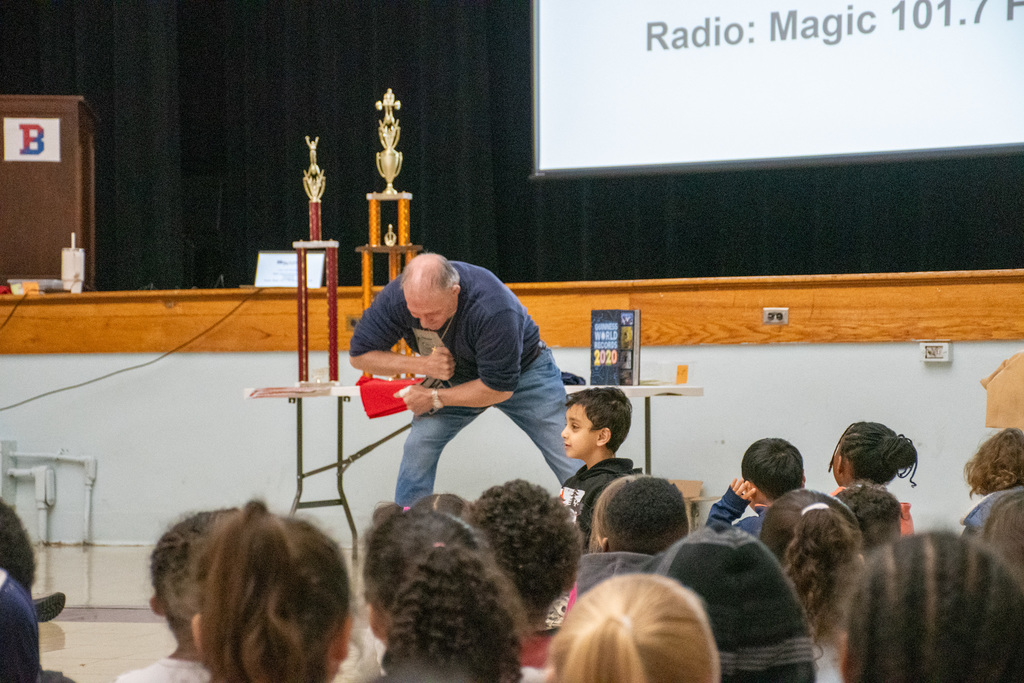 bill clark rips license plate in half