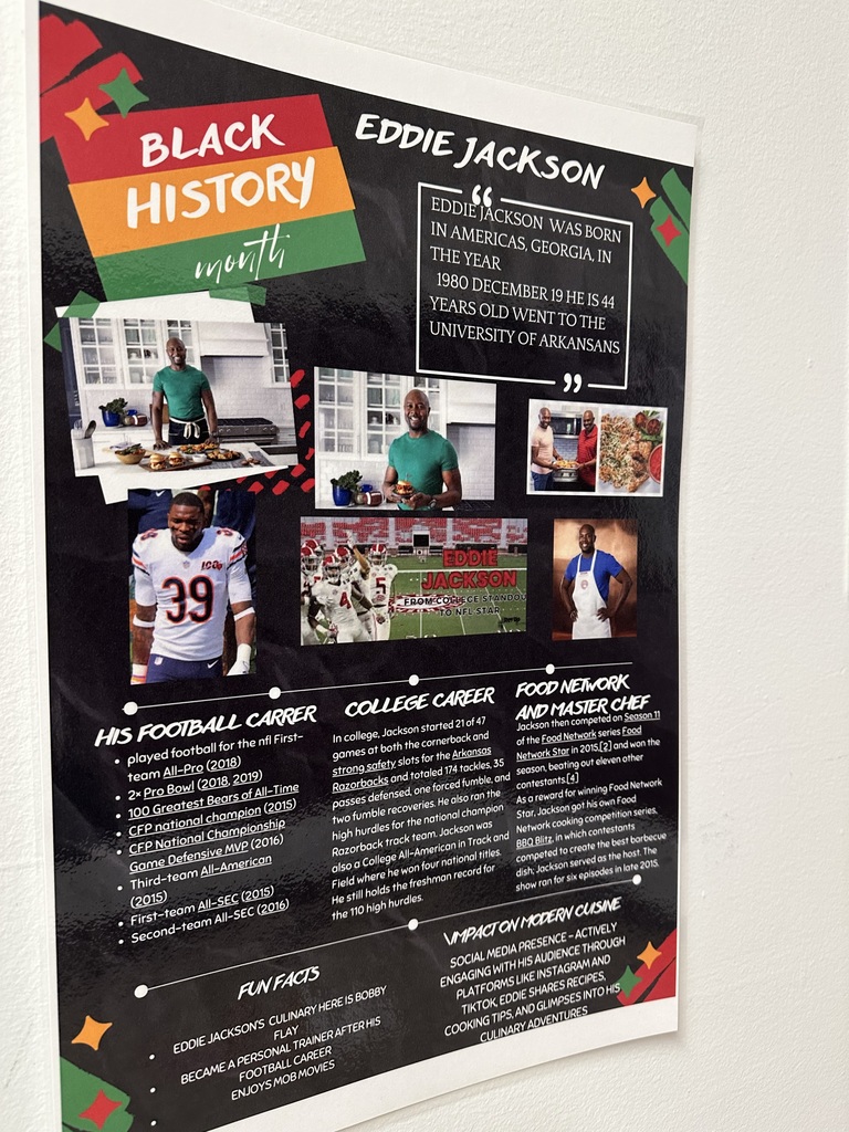 black history month poster about eddie jackson