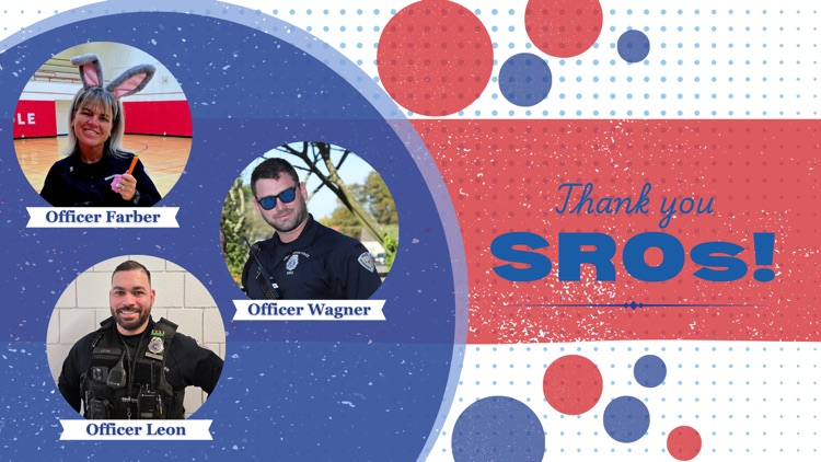 photo graphic with images of three Binghamton school resource officers