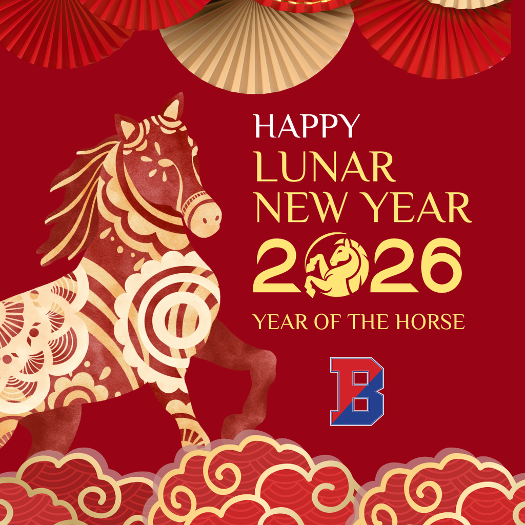 lunar new year graphic with horse image