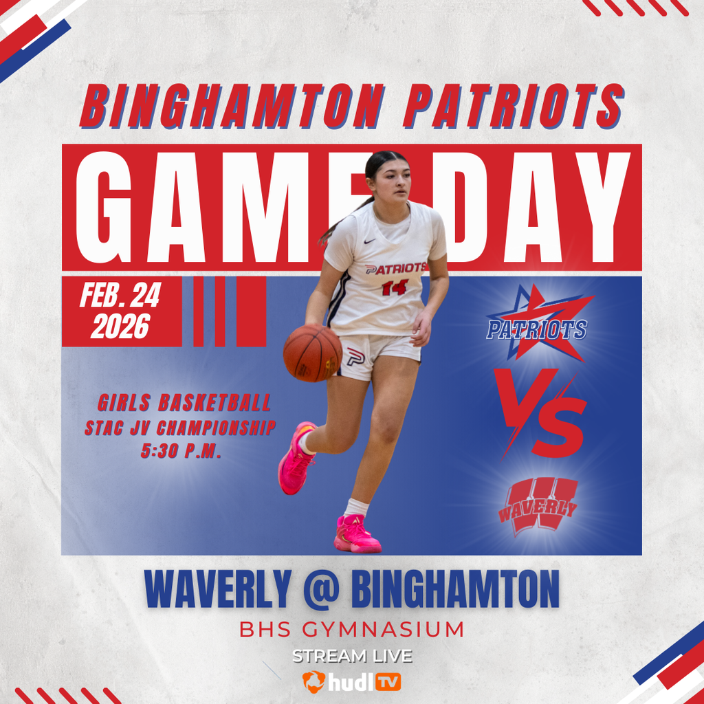 game day graphic with information about jv girls basketball game against waverly