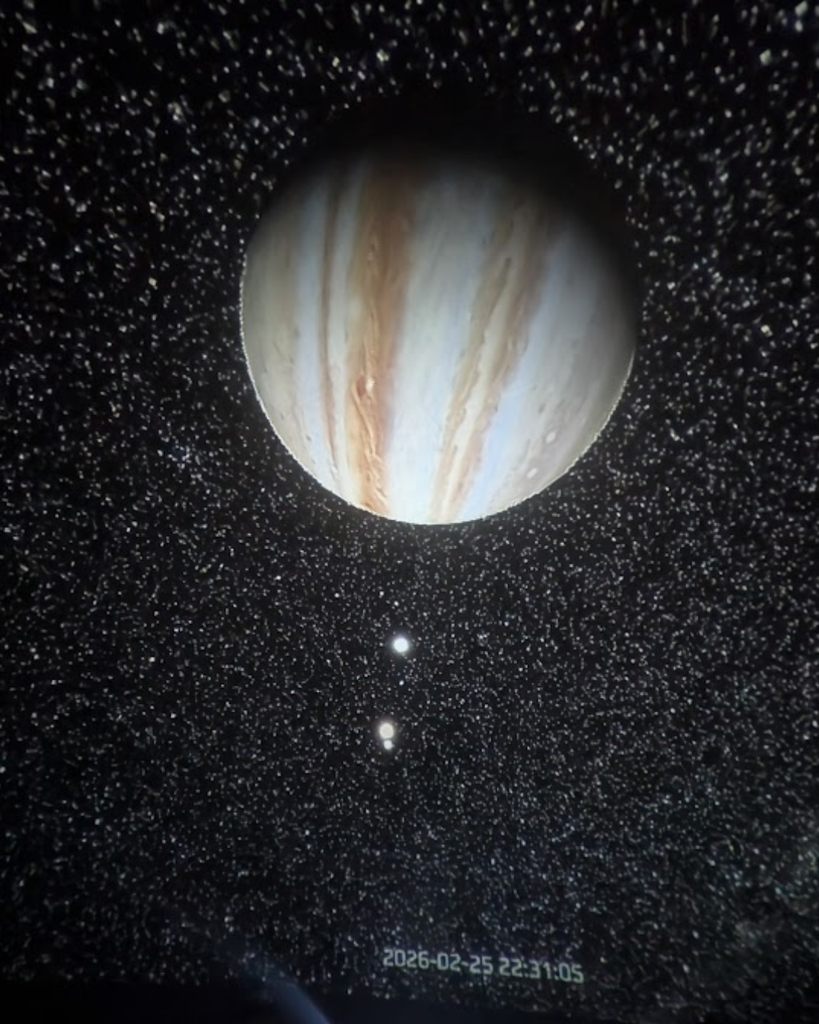 Students and teachers explored the stars at the planetarium set up in MacArthur Elementary