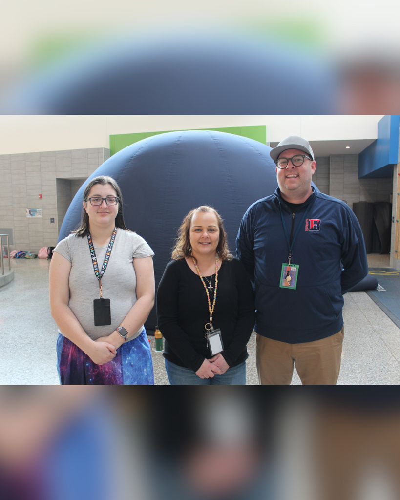 Students and teachers explored the stars at the planetarium set up in MacArthur Elementary