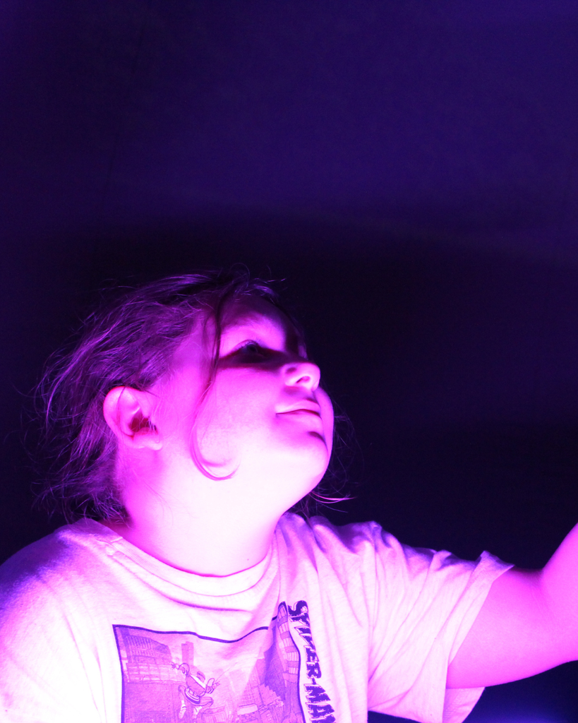 Students and teachers explored the stars at the planetarium set up in MacArthur Elementary