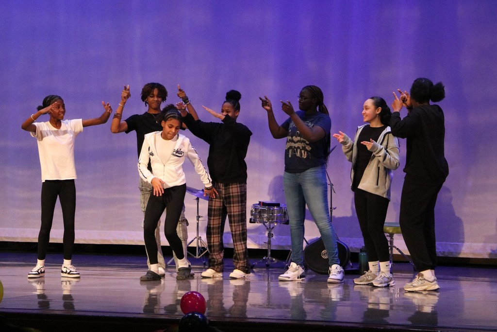 Students at East Middle School celebrated Black History Month with a special assembly Friday