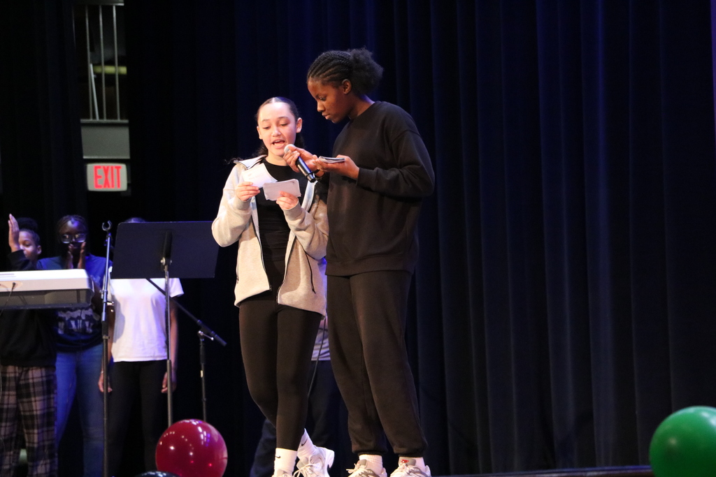 Students at East Middle School celebrated Black History Month with a special assembly Friday