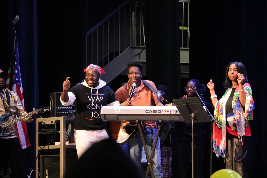 Students at East Middle School celebrated Black History Month with a special assembly Friday