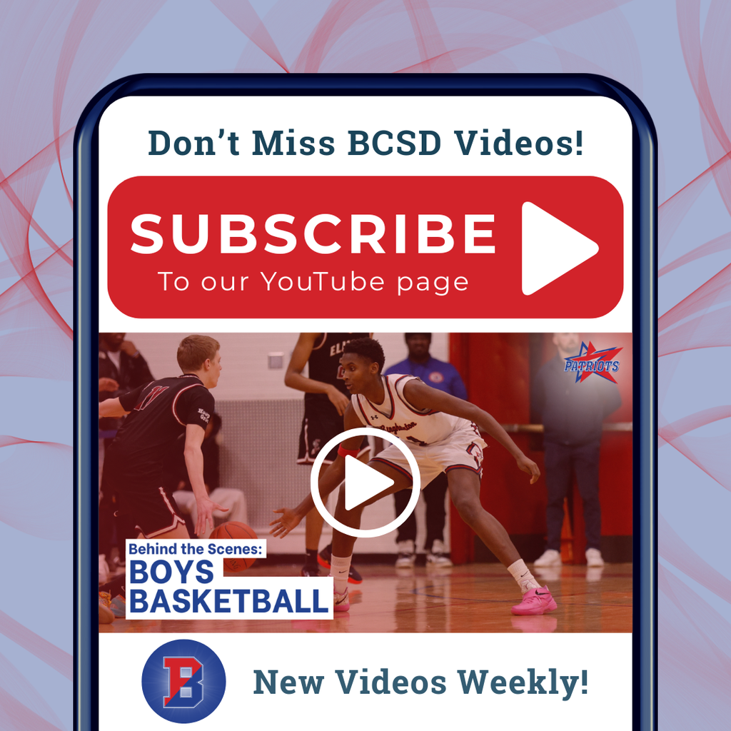 Youtube subscribe to our page graphic