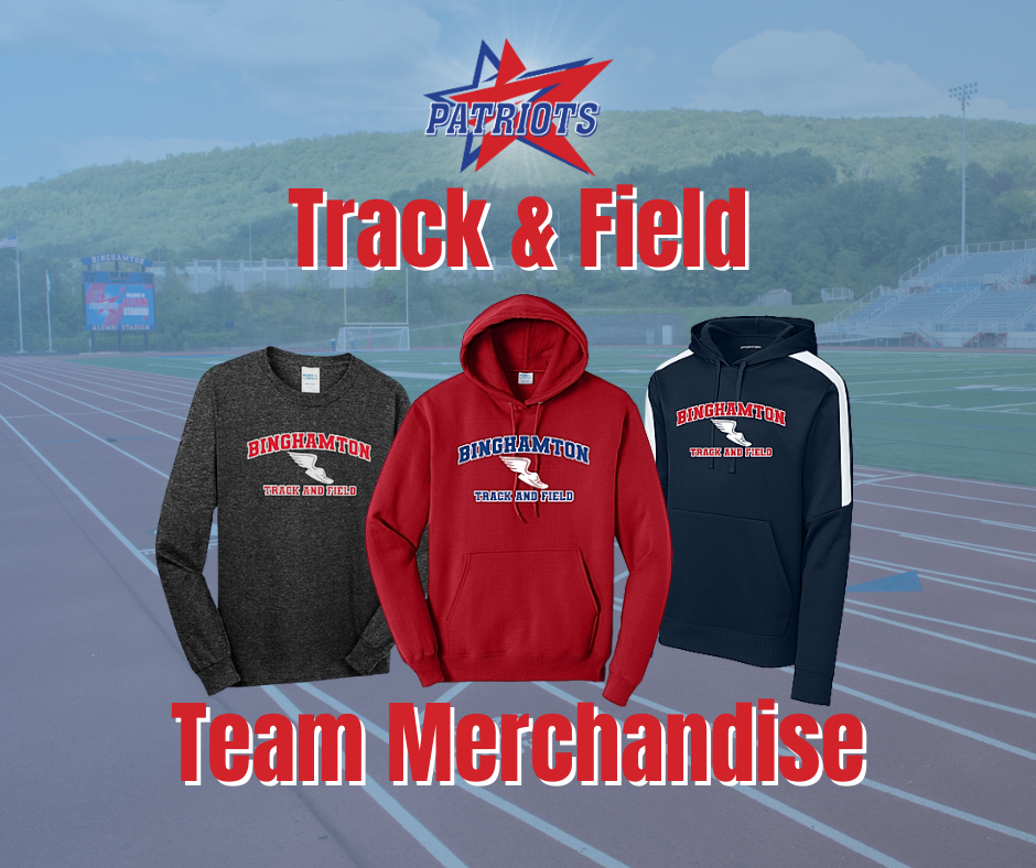track and field merchandise store graphic