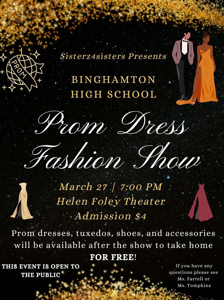 prom dress fashion show flyer