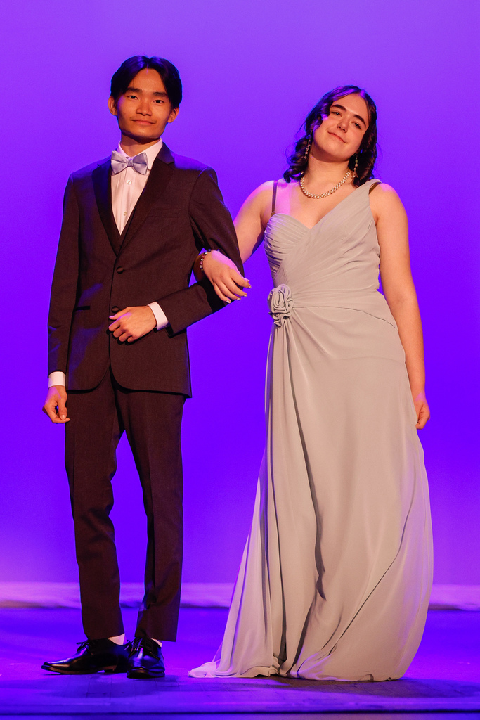 students model clothing during bhs prom dress fashion show