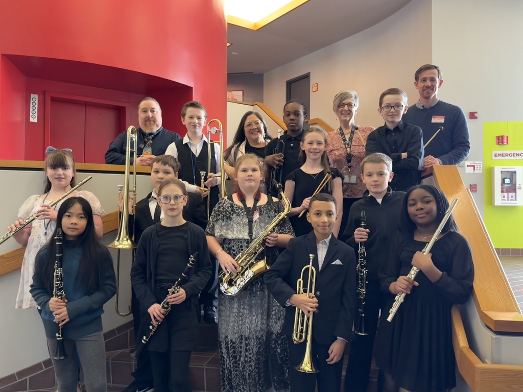5th and 6th grade band students at bcmea festival