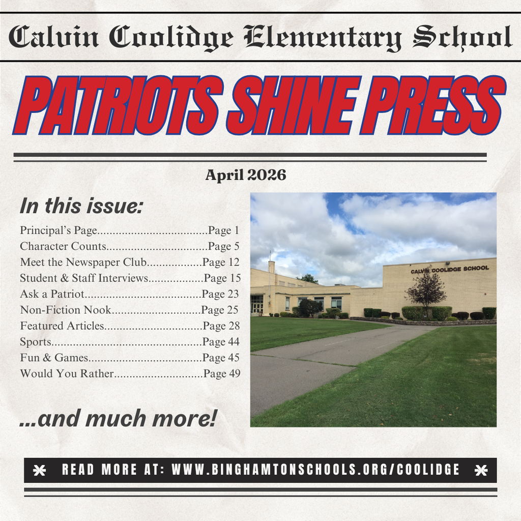 calvin coolidge patriots shine press newspaper graphic
