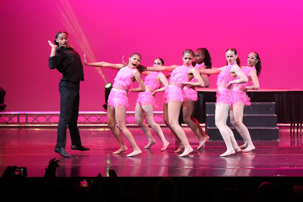 dancers on stage at bhs dance concert