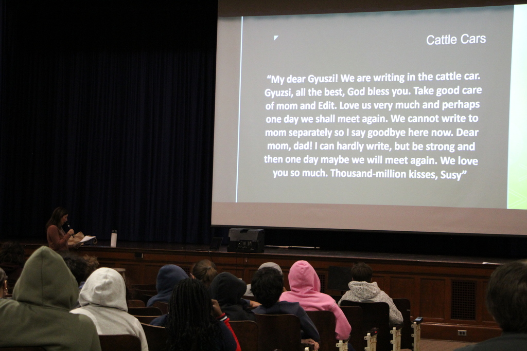 Holocaust Speaker West Middle School