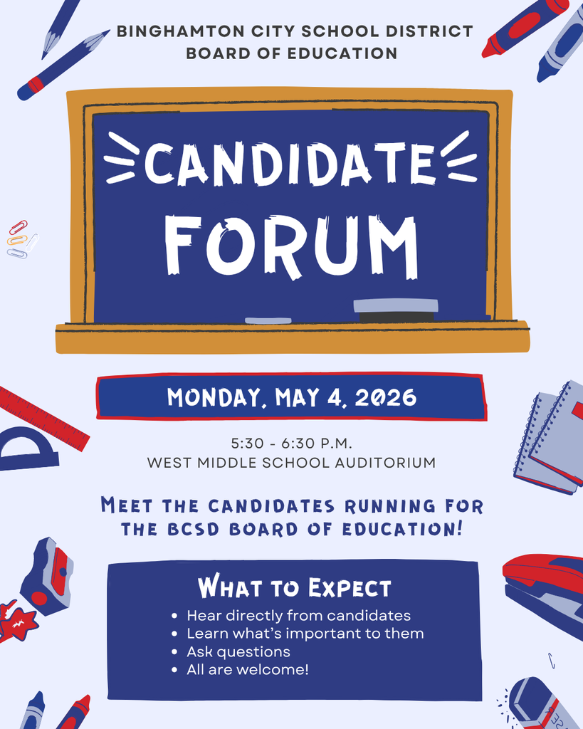bcsd board of education candidate forum flyer