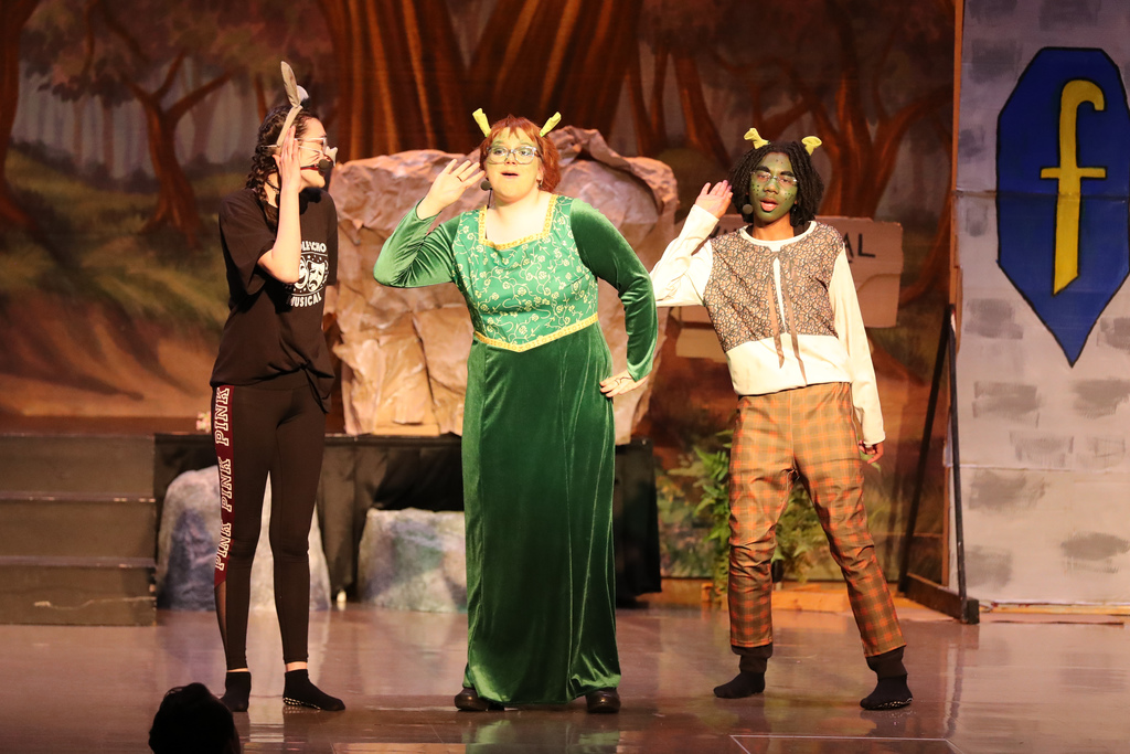students perform in shrek jr at east middle school
