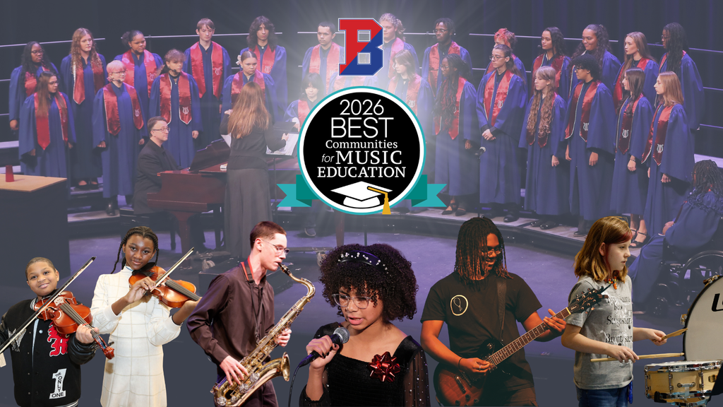 2026 best communities for music education award graphic