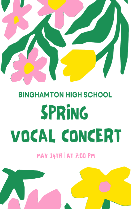 bhs spring vocal concert program cover