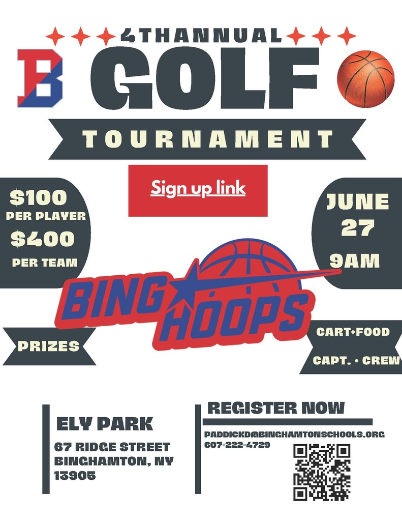 binghamton basketball golf tournament flyer