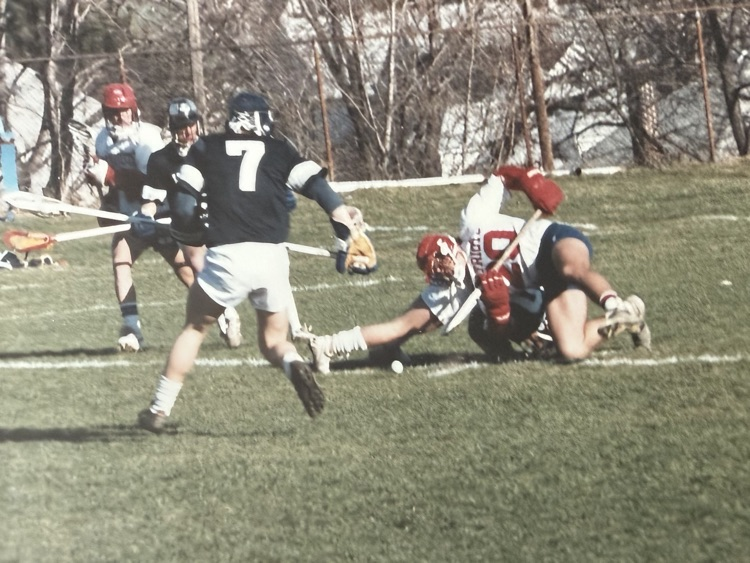 photo from 1980s of Patriots boys lacrosse