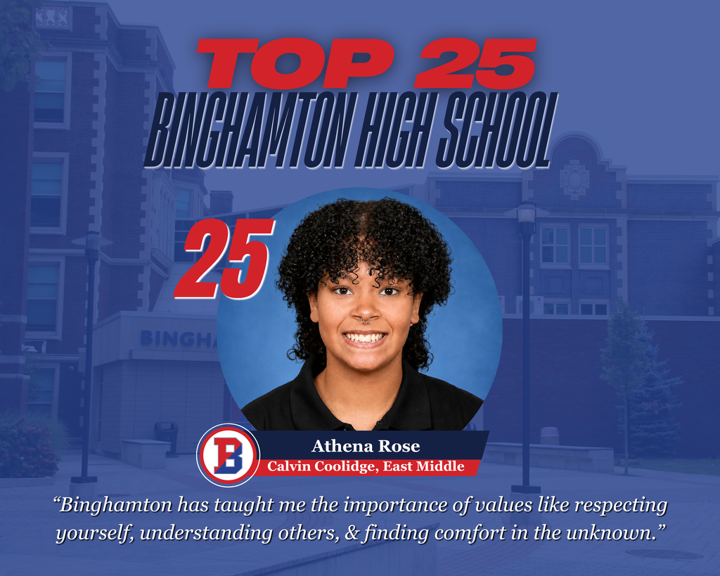 BHS top 25 graphic with photo of Athena Rose 