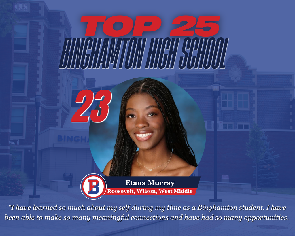 BHS top 25 graphic with photo of Etana Murray