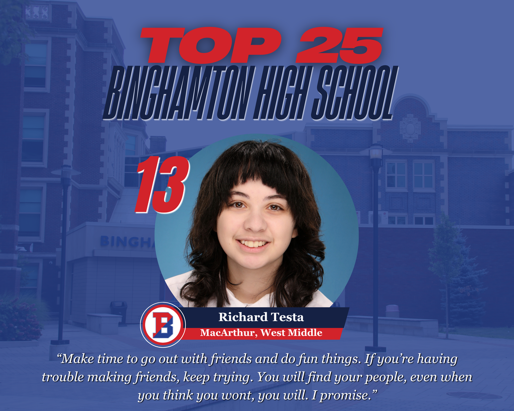 BHS Top 25 graphic with photo of Richard Testa