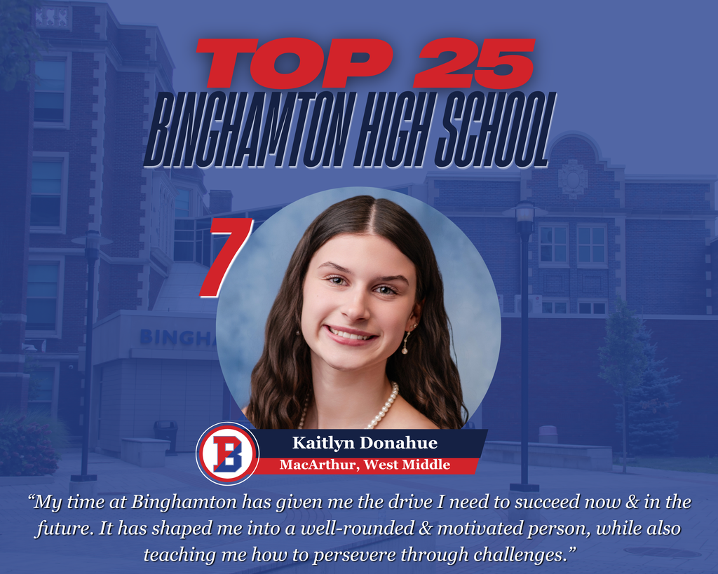 BHS top 25 graphic with photo of Kaitlyn Donahue