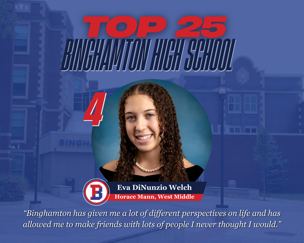 bhs top 25 graphic with photo of eva dinunzio welch