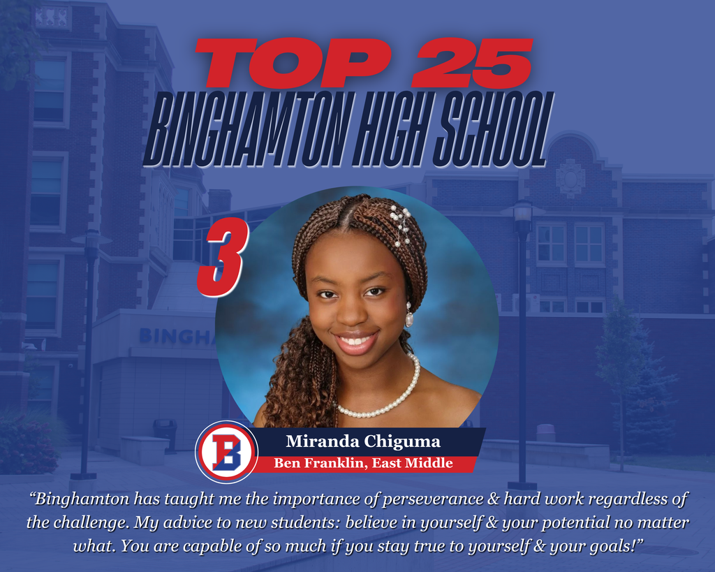 bhs top 25 graphic with photo of miranda chiguma