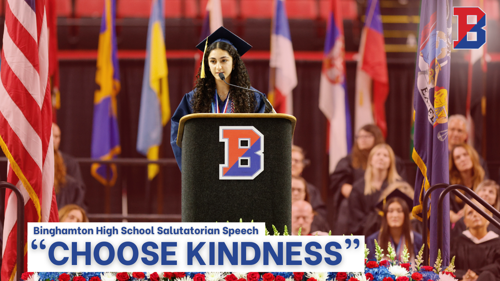 graphic with image of BHS salutatorian Tatev Dadian