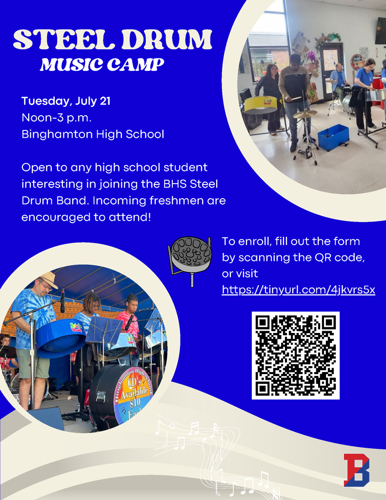 steel drum summer workshop flyer