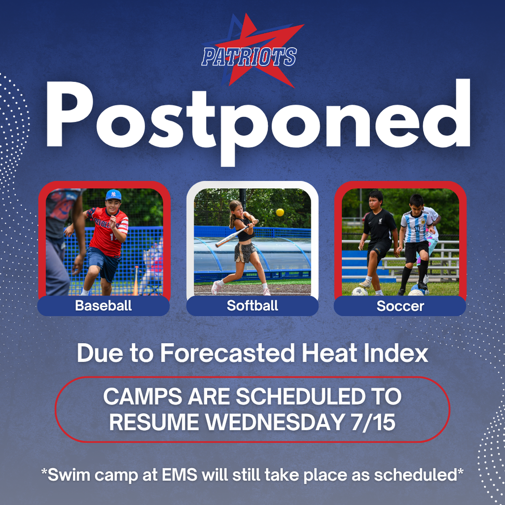 athletics camps postponed graphic