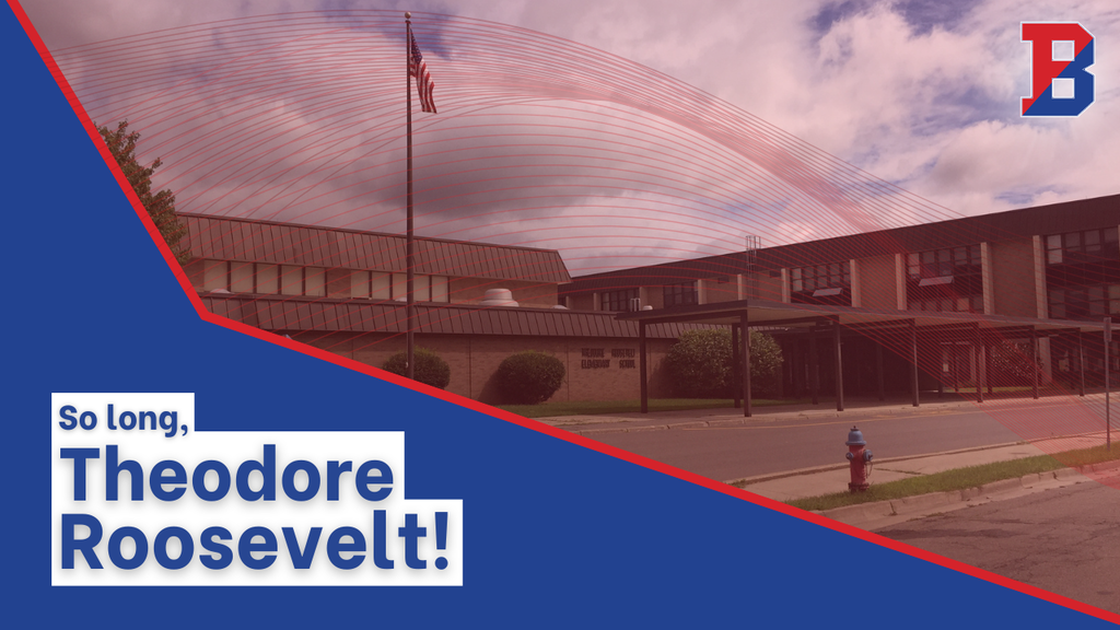 youtube graphic with image of theodore roosevelt elementary school