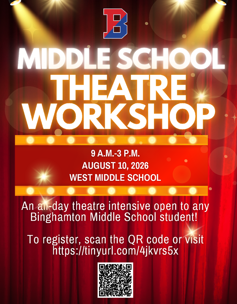 middle school theatre workshop flyer