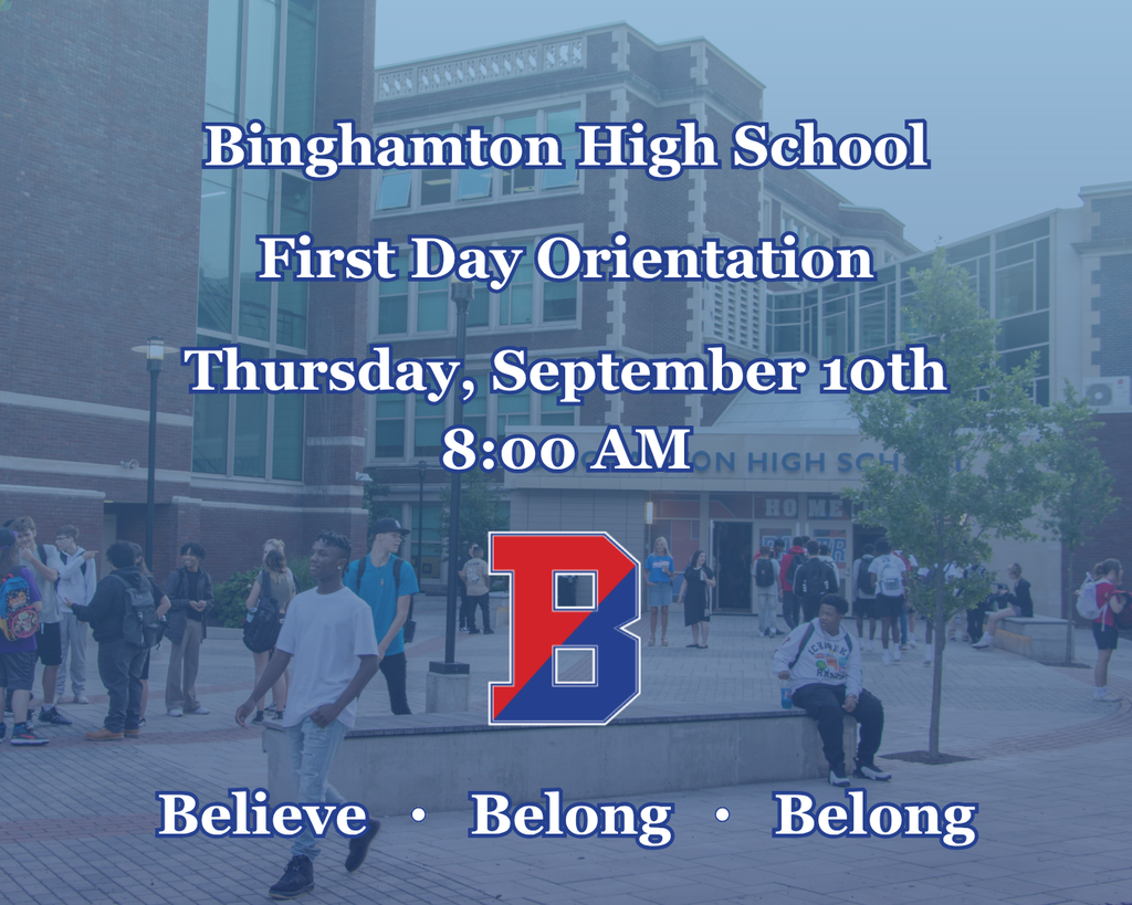 bhs first day orientation graphic
